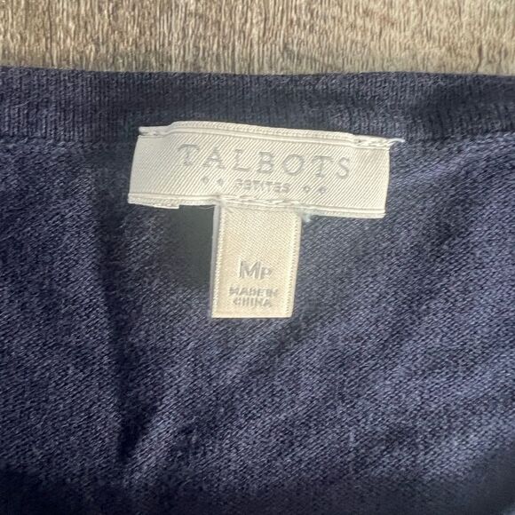 Talbots Mixed Media Sweater-Size Medium Petite - Picture 3 of 6
